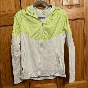 Nike Women's Vibrant Yellow and White Jacket